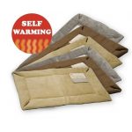 Self warming heated dog crate pad