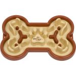 A puppy vomiting may be eating too fast and may need a slow feeder bowl like this one.